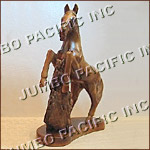 Horse jumping natural color wood craft philippine product