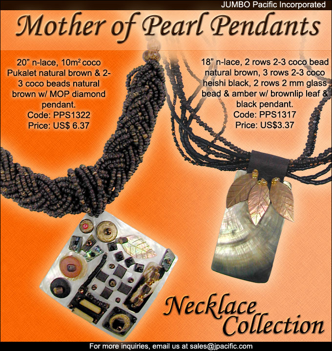 mother of pearl necklace collection